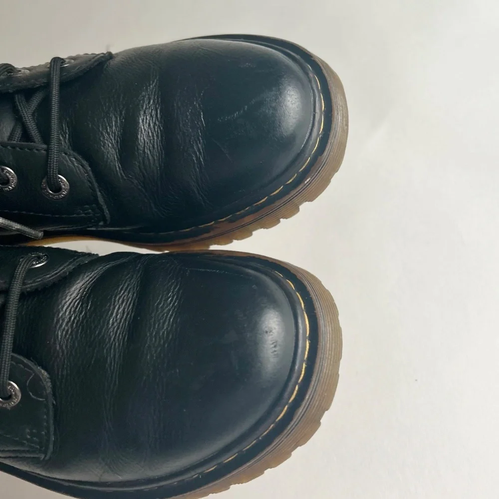 Men’s Dr. Martens Luana Black Leather Combat Boots size 9. - Picture 9 of 14